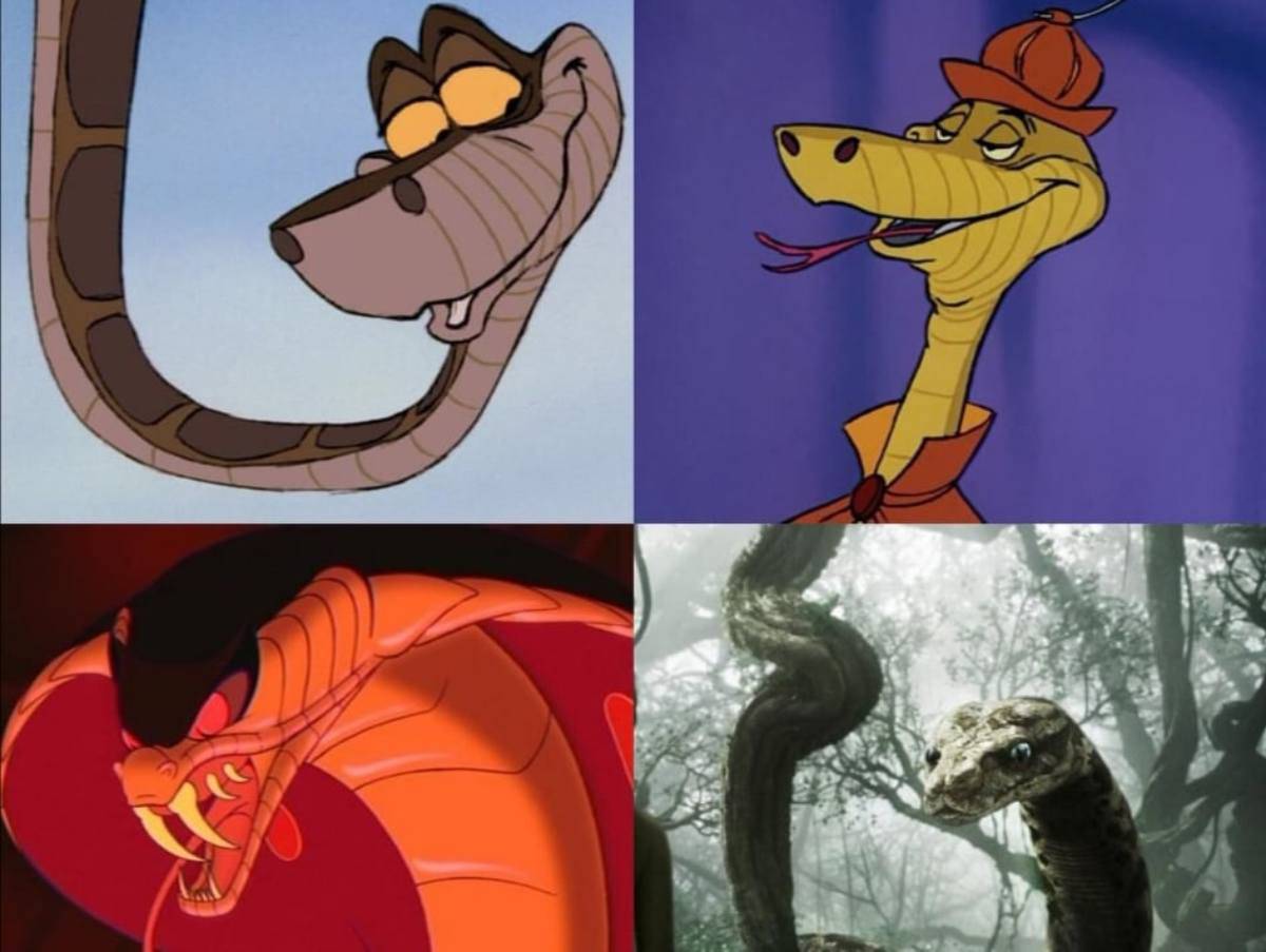 Serpientes de Disney: reptiles malos, muy malos o incluso buenos - Vida con  Mascotas ▷➡️