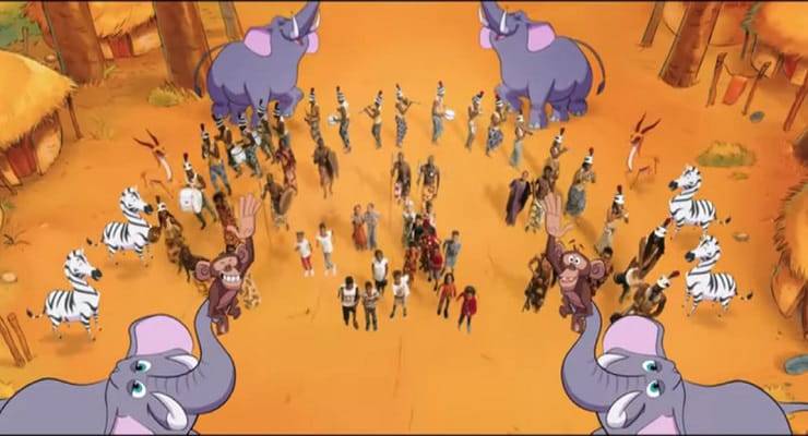 Animales en las películas de Checco Zalone: ​​elefantes, monos y cebras en "Tolo Tolo"