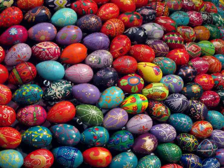 huevos de pascua de chocolate