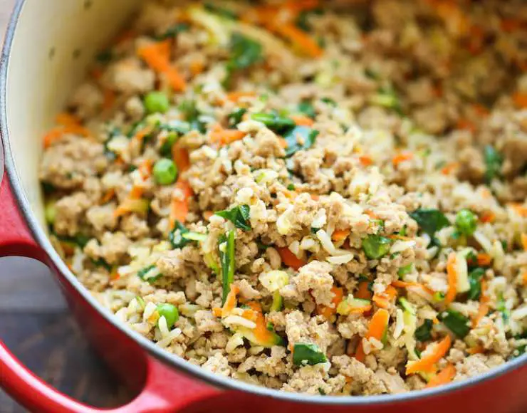 arroz verduras cocinando