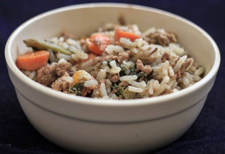 arroz con verduras de cocción lenta