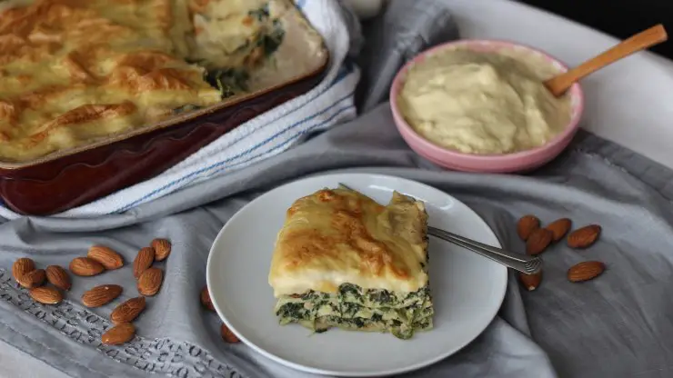 Lasaña con bechamel Besamel