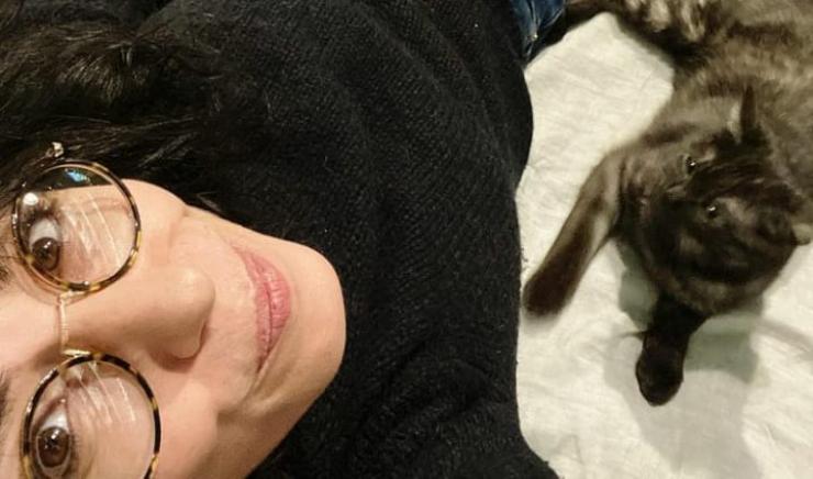 Giorgia y los gatos (foto de Instagram)