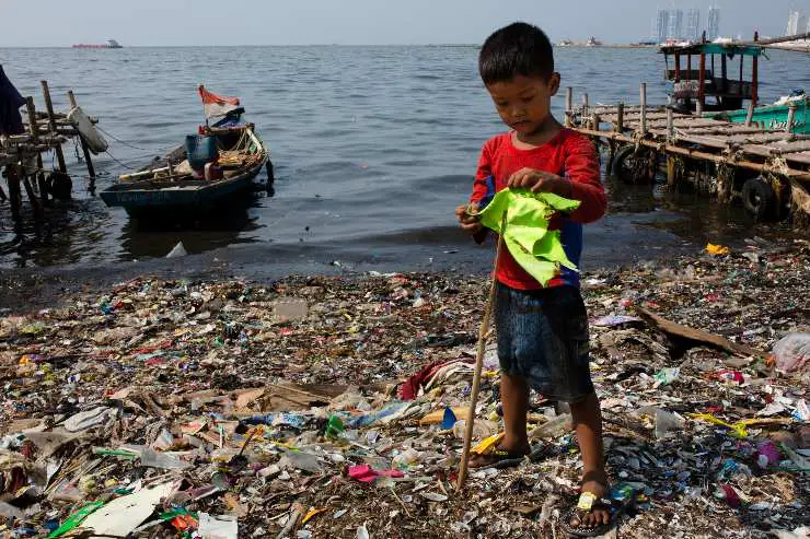 Plástico en el mar