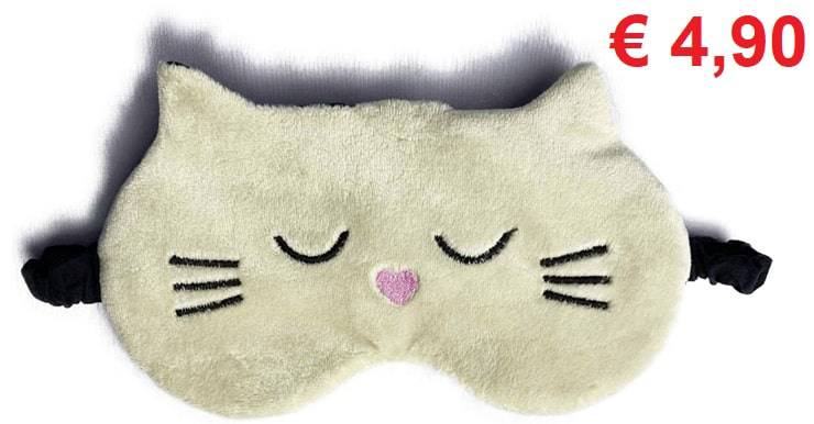 máscara de dormir de gato