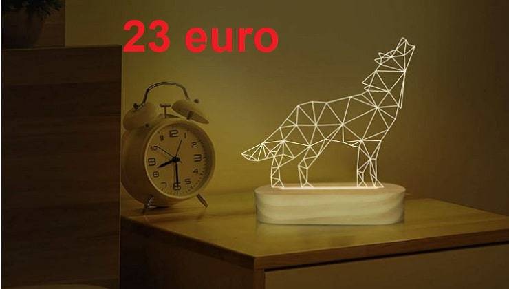 Lámpara de lobo 3D