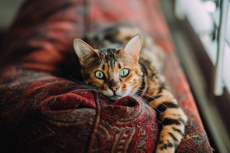 El comportamiento del gato.