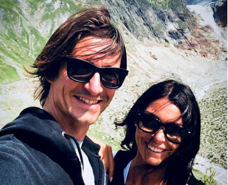 Francesco Oppini y su novia