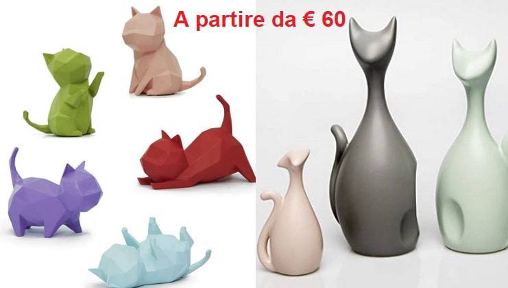 esculturas de gatos
