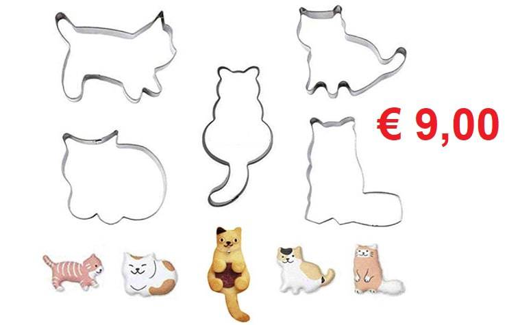cortadores de galletas para gatos