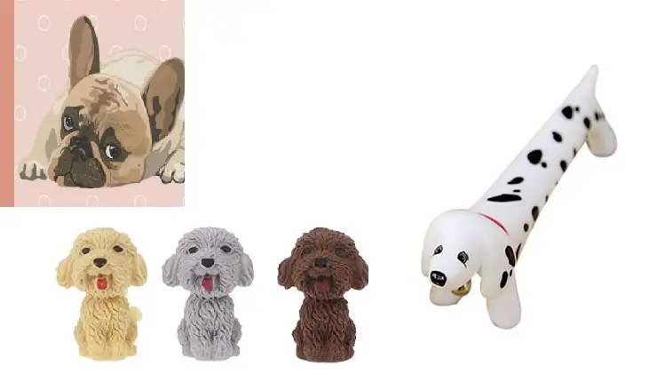 papelería con tema de perro