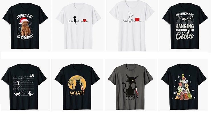 camisas de gato