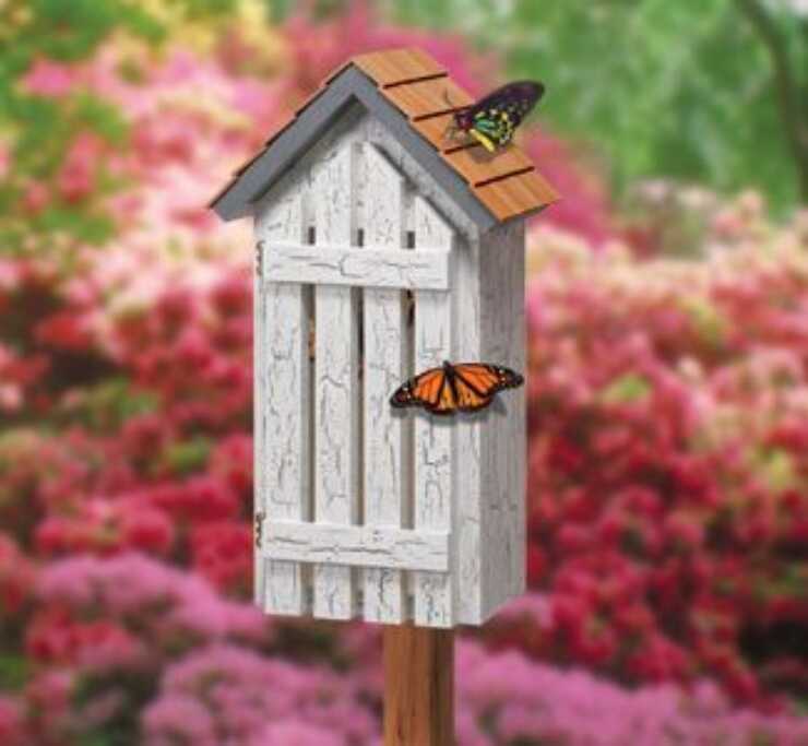 Casa de mariposas de bricolaje