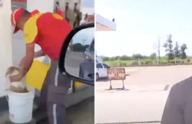 empleado de gasolinera aviso malestar inmediatamente